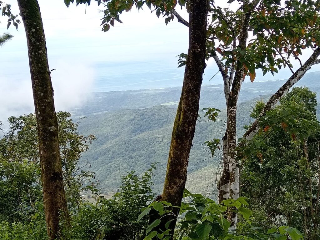 Blick auf den Ozean und in die Ebenen Nicoya-Halbinsel